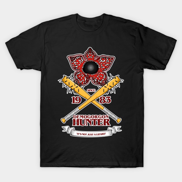 STRANGER THINGS 3 : DEMOGORGON HUNTER V1 T-Shirt by FunGangStore